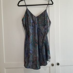 Vintage Paisley spaghetti strap night gown or Y2K style top